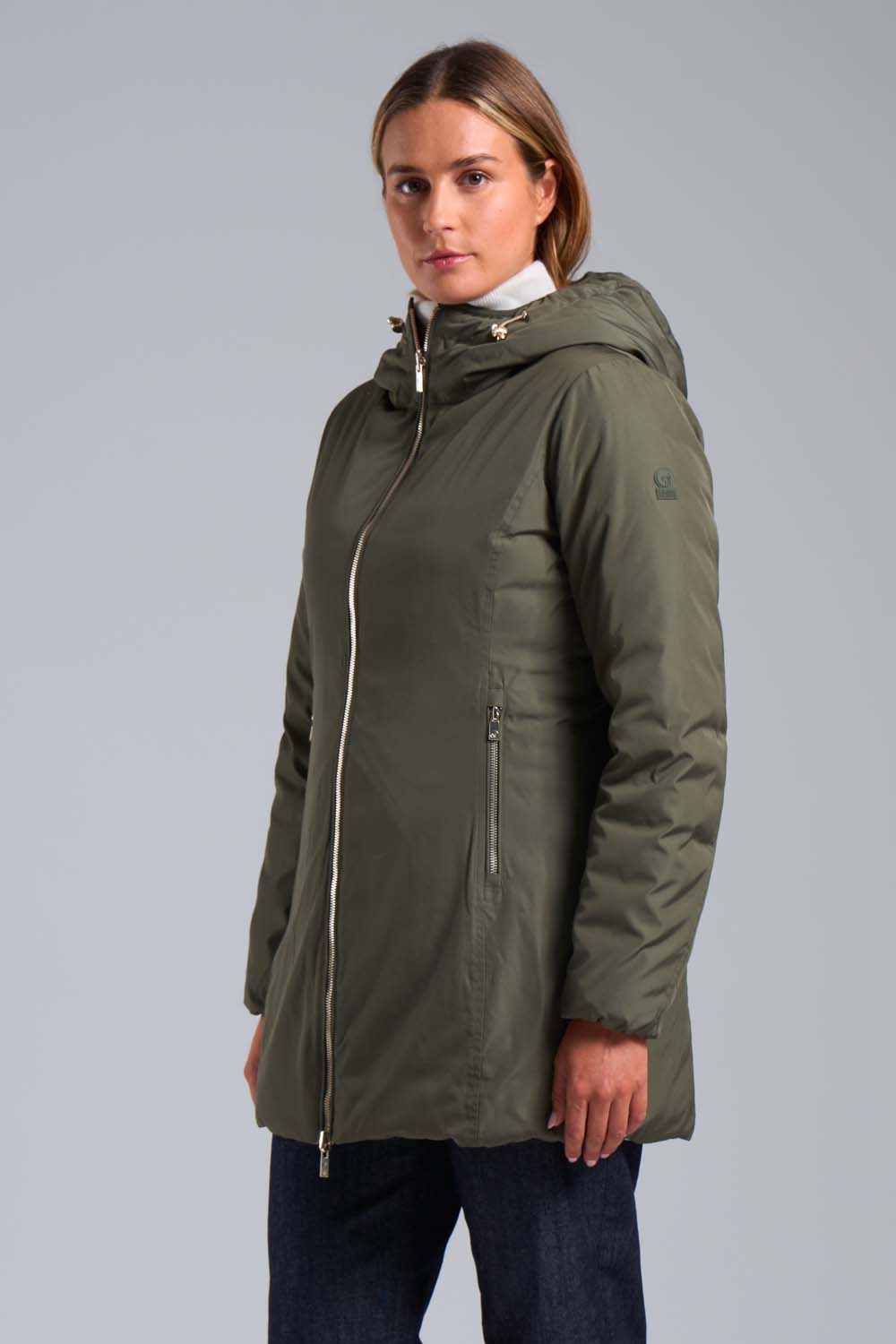 ciesse-outdoor-kalie-daunenmantel-lang-reversibel-milit-rgr-n-800 image 1