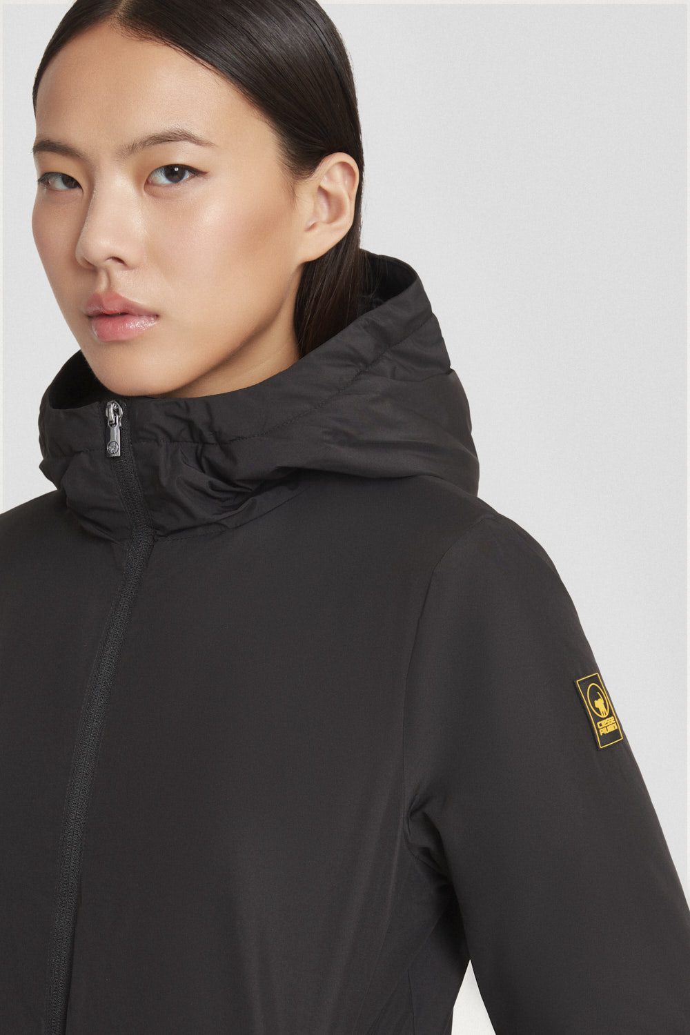 ciesse-outdoor-winterjacke-lang-schwarz-kapuze-dwr-2 image 3