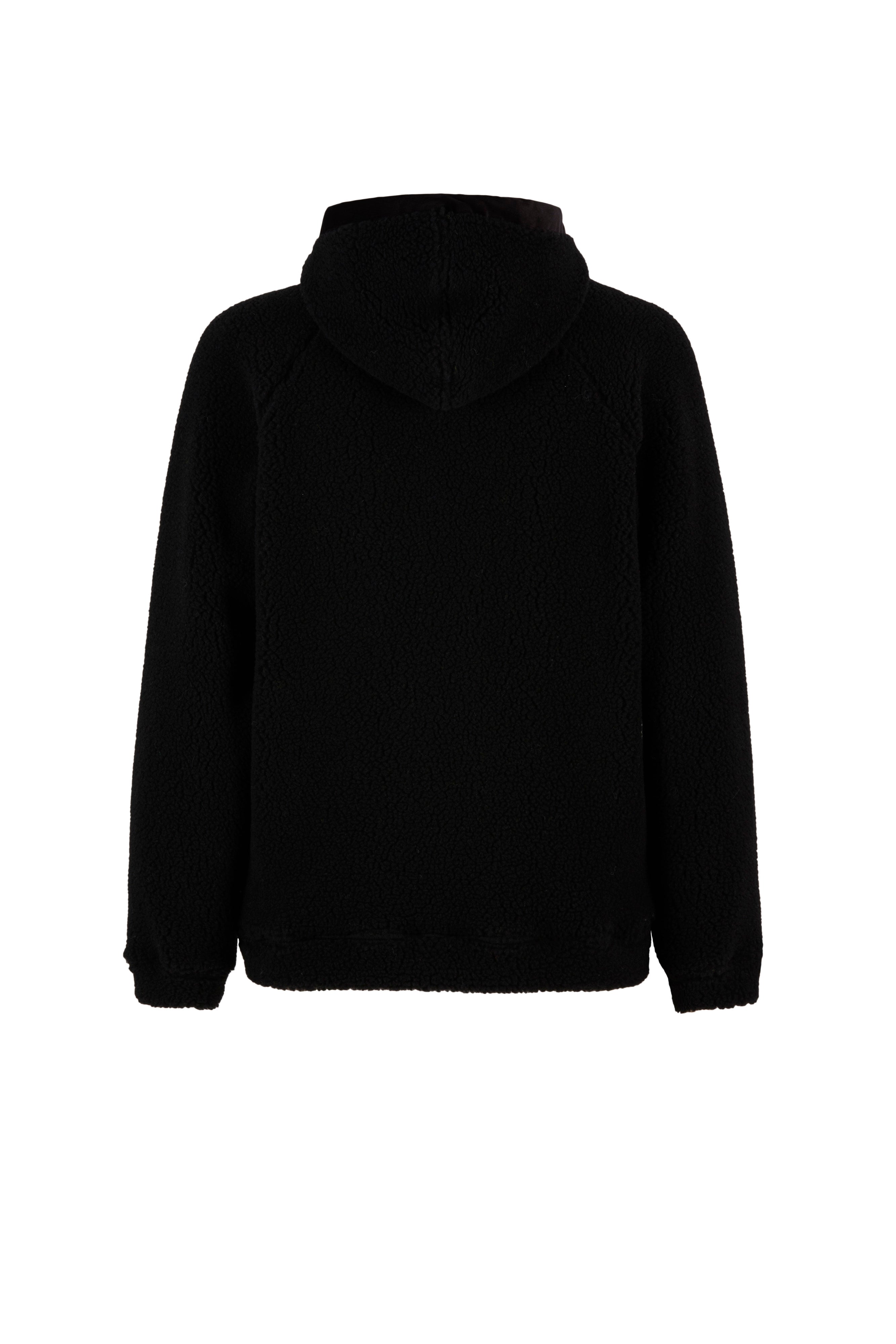 e9-siavio-fleecejacke-black-gr-e-m-mit-kapuze-wolle image 5