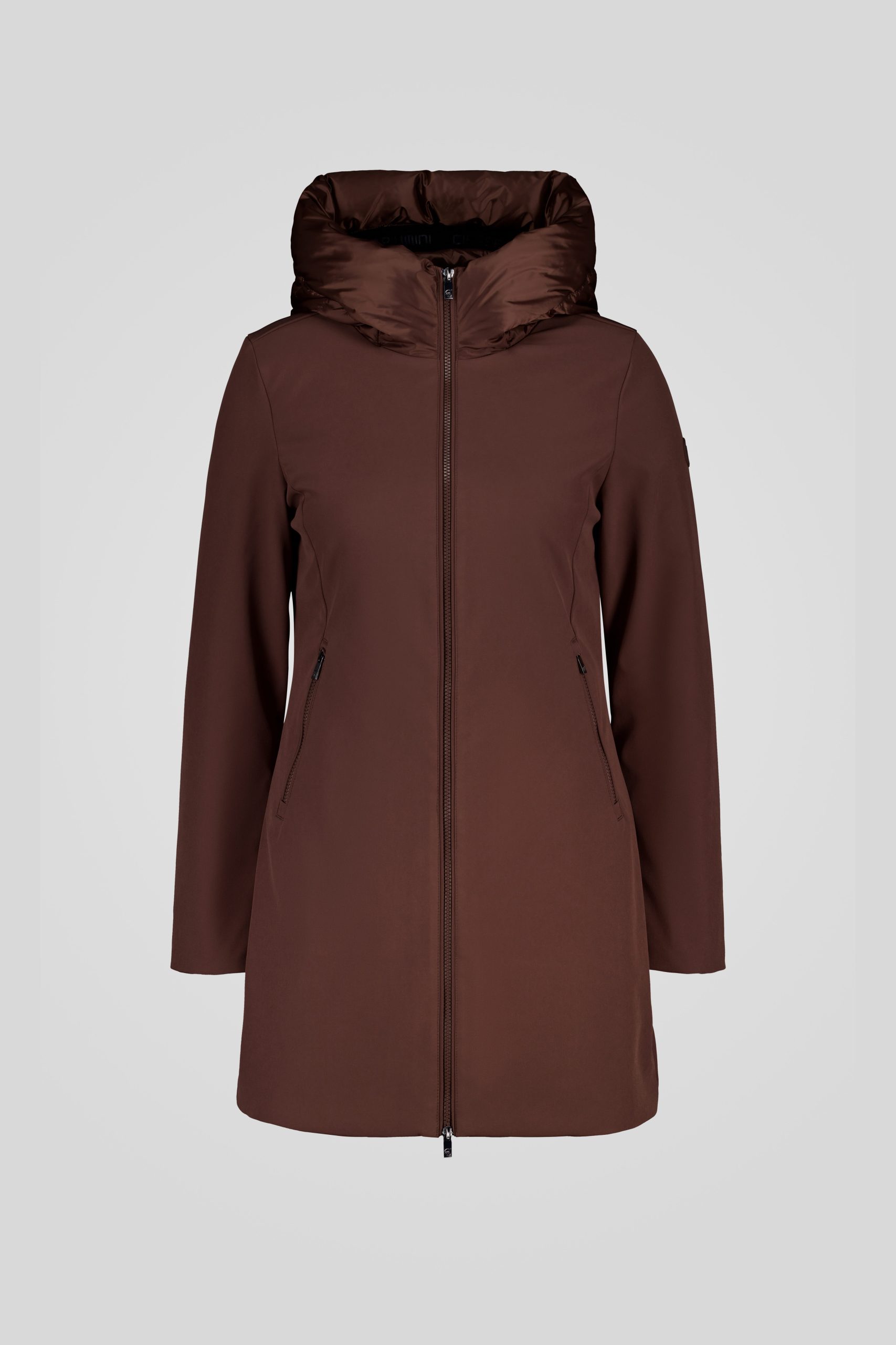 ciesse-outdoor-winterjacke-braun-softshell-daunen-slim image 5