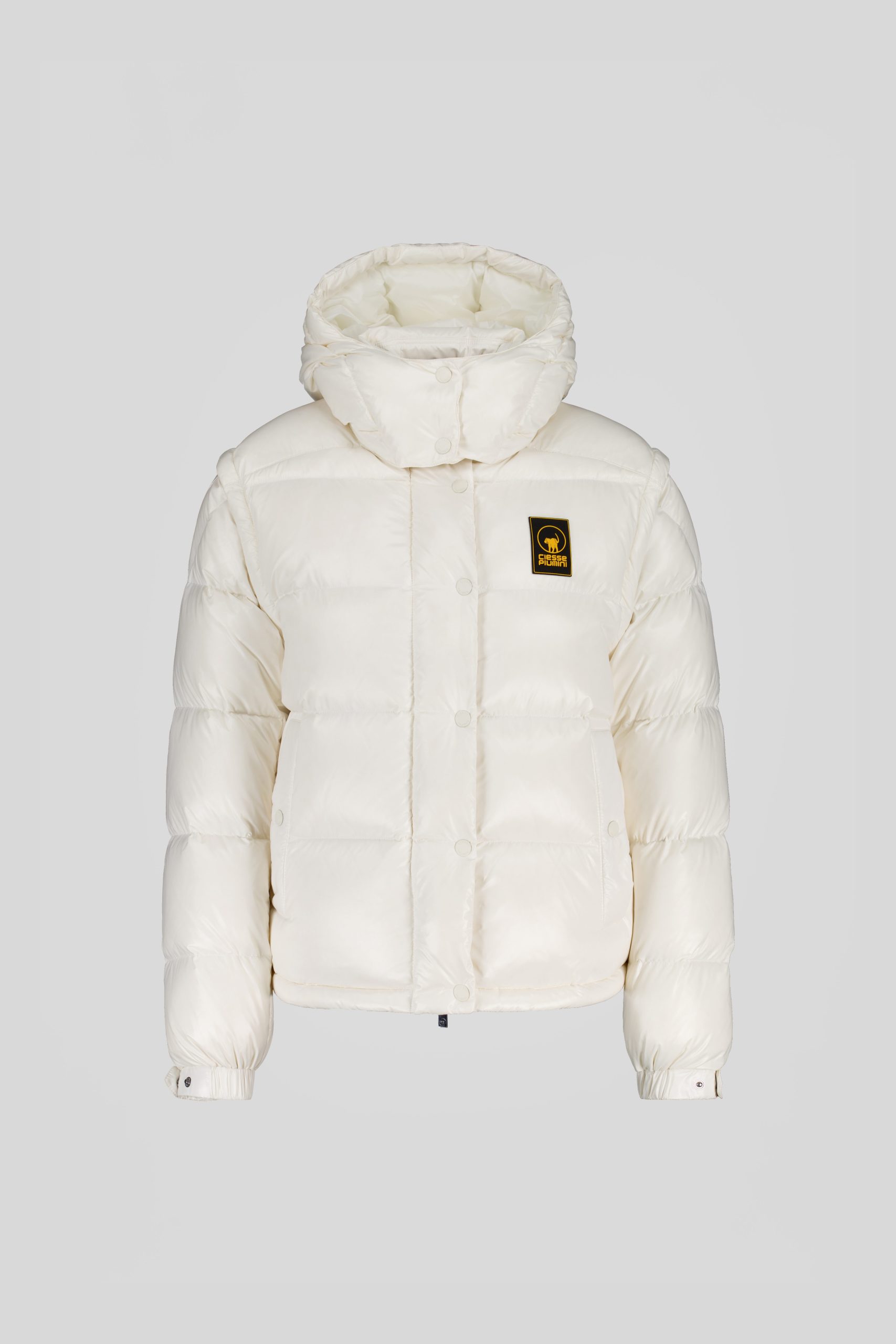 ciesse-piumini-daunenjacke-wei-stepp-kapuze-rmel-abnehmbar image 6