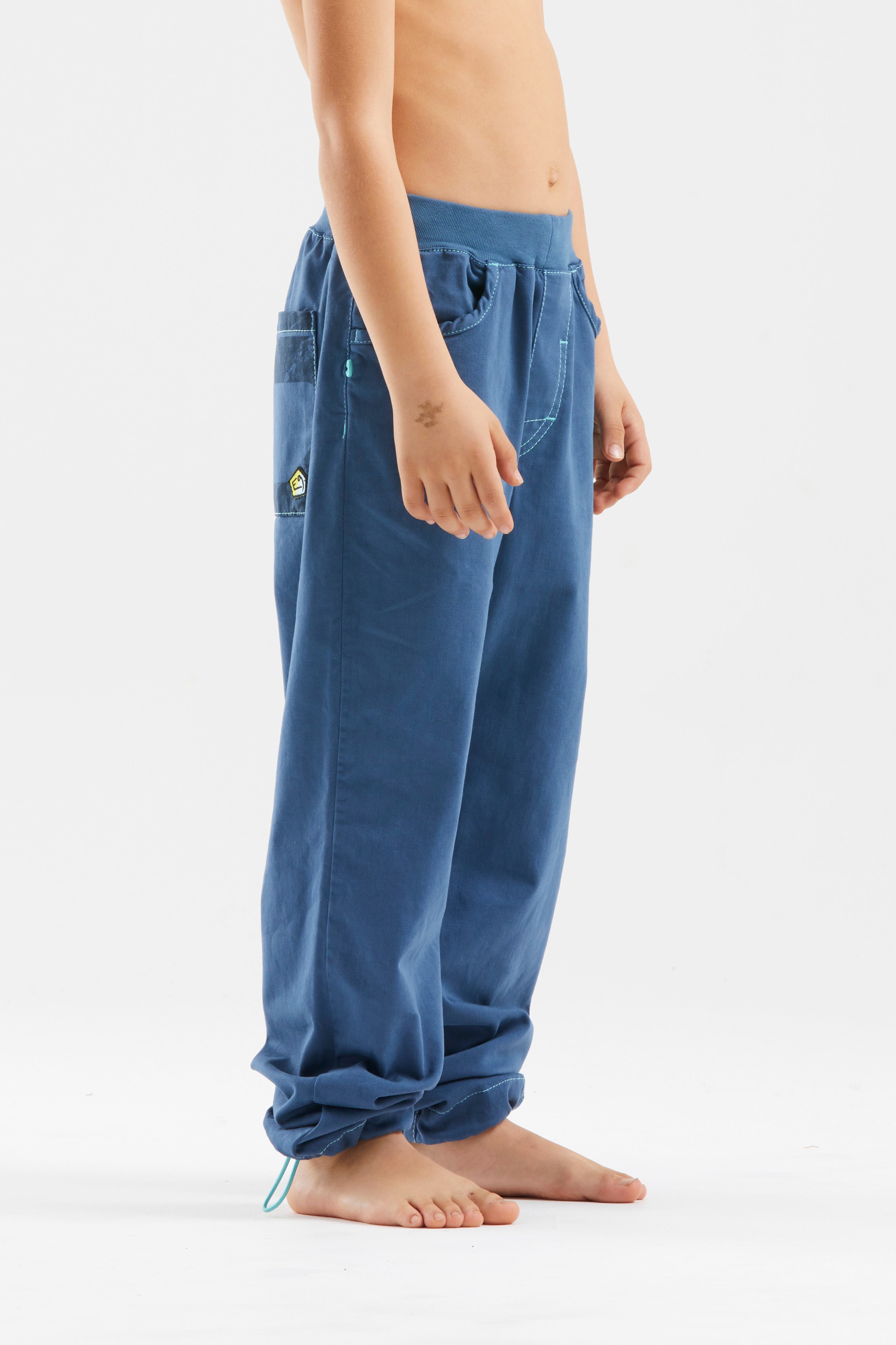 e9-b-pit-kinder-kletterhose-steel-blue-bambus-regular-fit image 3