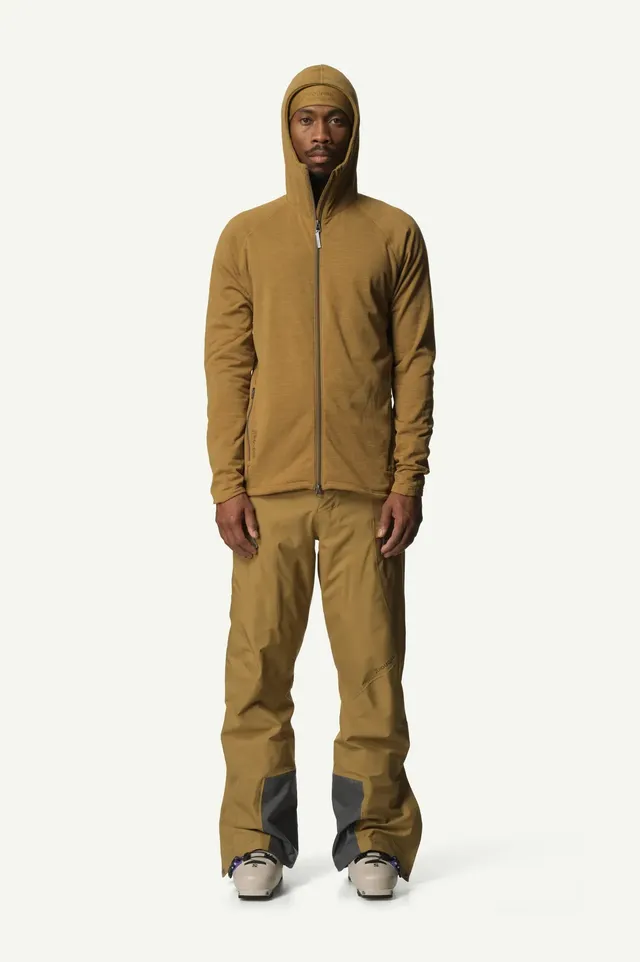 houdini-outright-houdi-fleecejacke-herren-greenish-gold-atmungsaktiv image 1