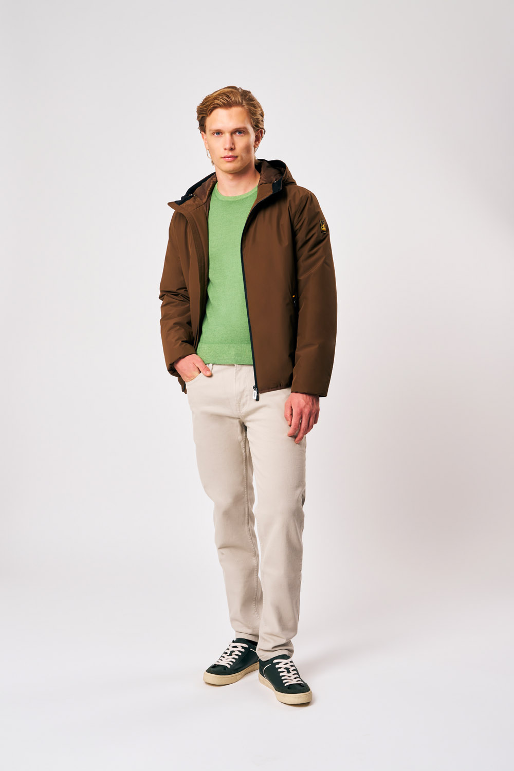 ciesse-outdoor-peter-winterjacke-wattiert-braun-moka-kapuze image 2