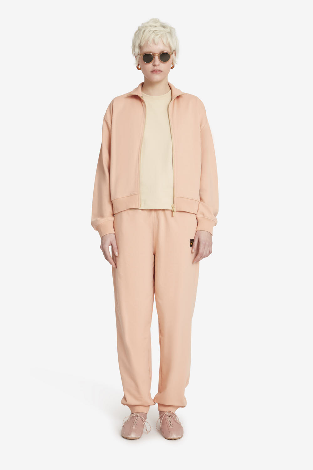 ciesse-outdoor-raquel-sweatshirt-rosa-stehkragen-baumwolle image 1