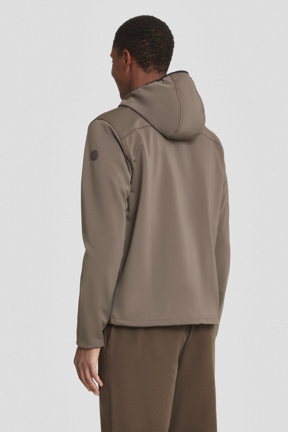 ciesse-outdoor-sweatjacke-braun-kapuze-waterproof-zip image 4