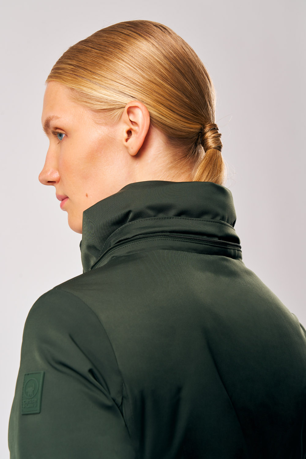 ciesse-luana-parka-damen-gr-n-kapuze-kunstfell-winterparka image 4