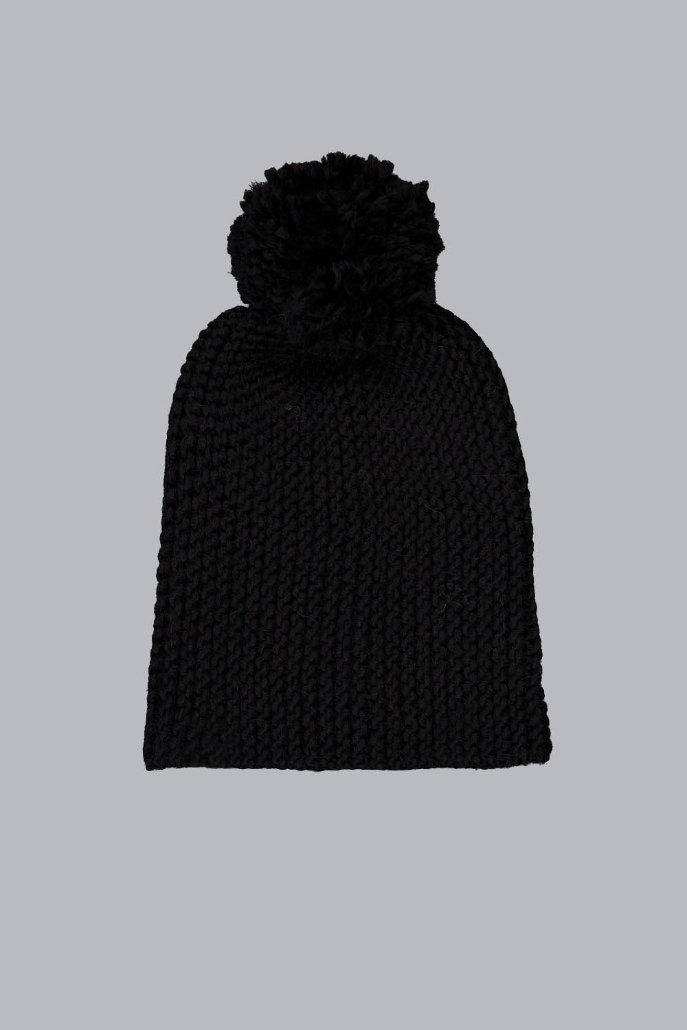 ciesse-licy-m-tze-schwarz-strick-mit-bommel image 2
