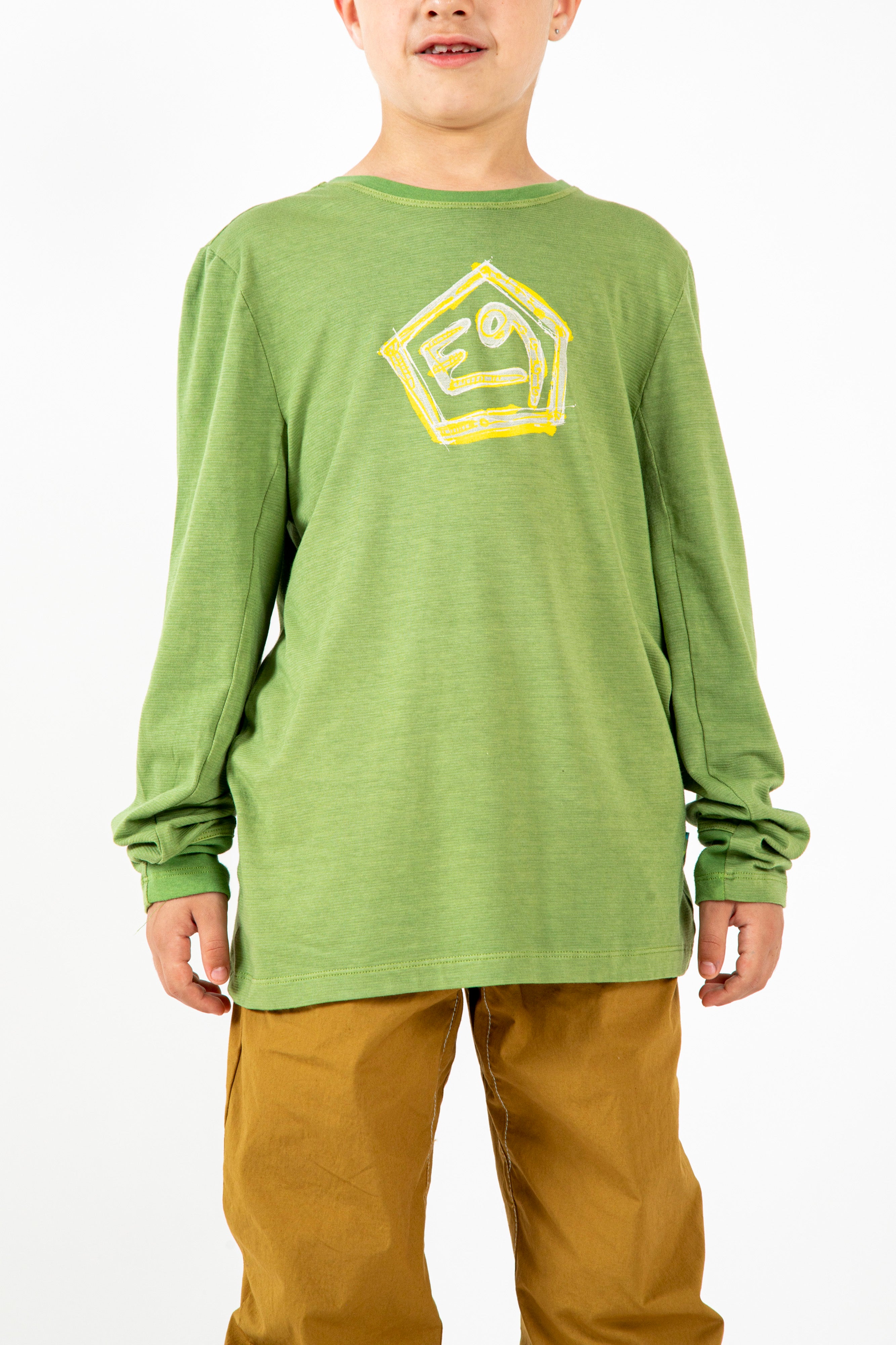 e9-b-masai-langarmshirt-greenapple-bambus-kinder image 1