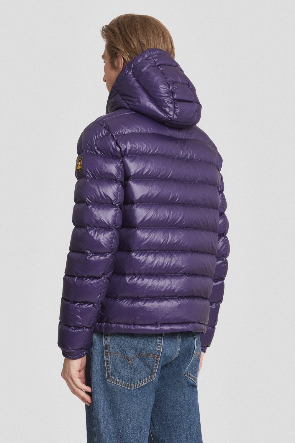 ciesse-outdoor-daunenjacke-violett-kurz-abnehmbare-kapuze image 4