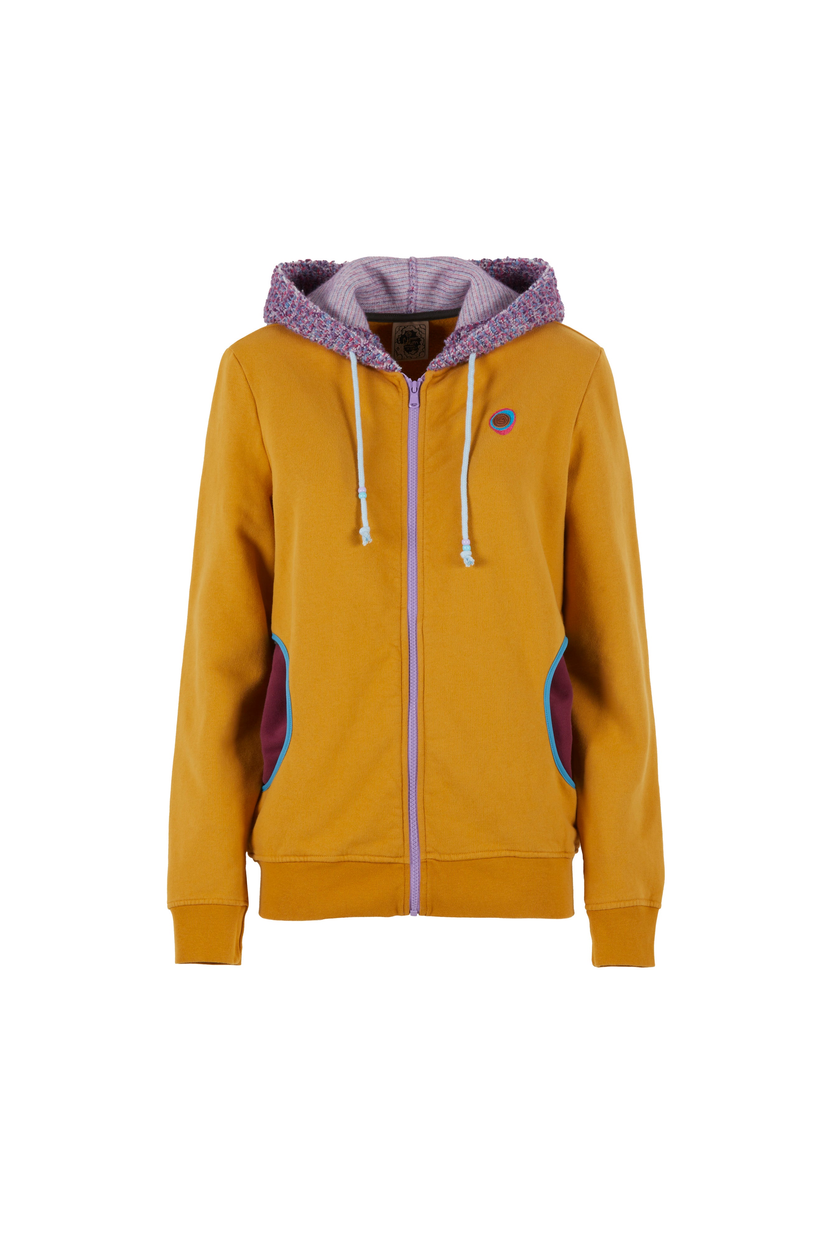 e9-bea-zip-hoodie-damen-bio-baumwolle-curry image 8