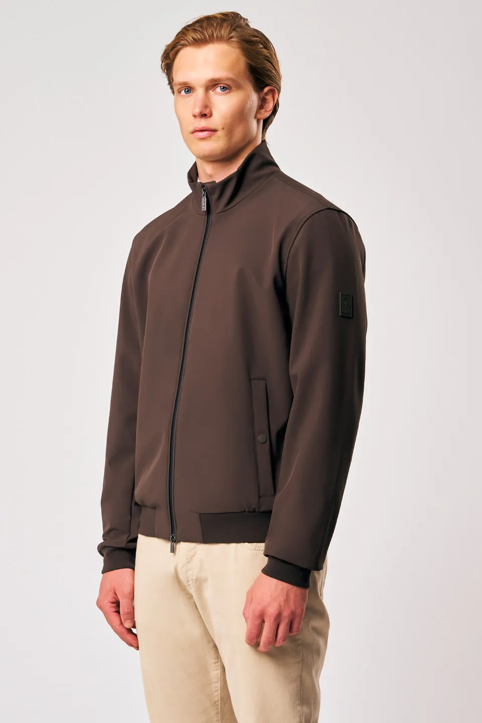 ciesse-outdoor-lupin-bikerjacke-herren-braun-softshell-5k image 1