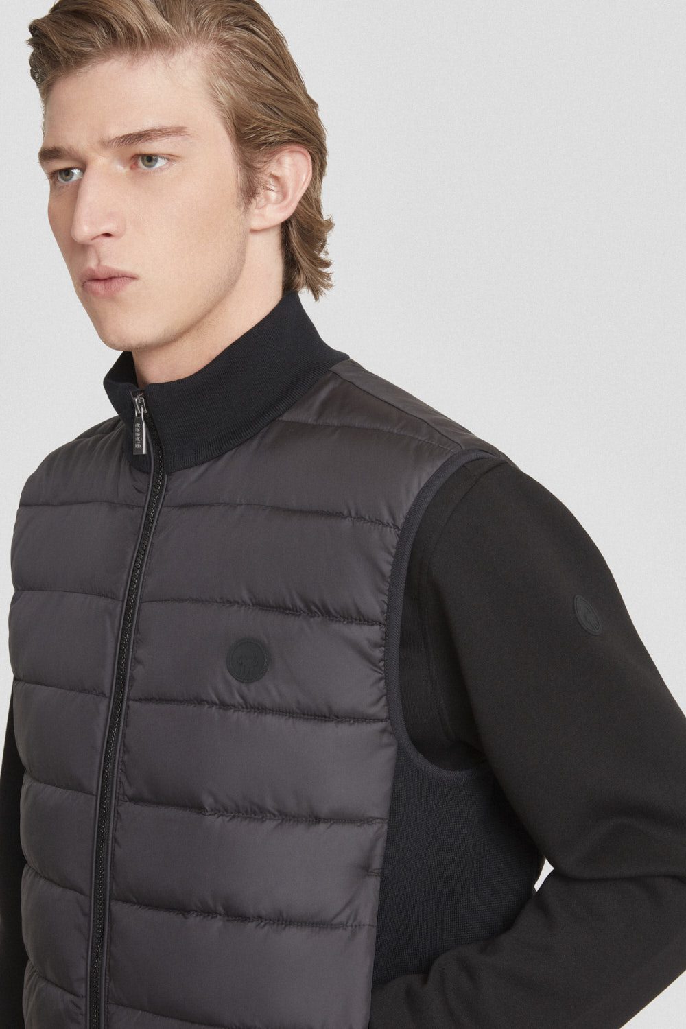 ciesse-outdoor-steppweste-schwarz-wattiert-strick-m image 3