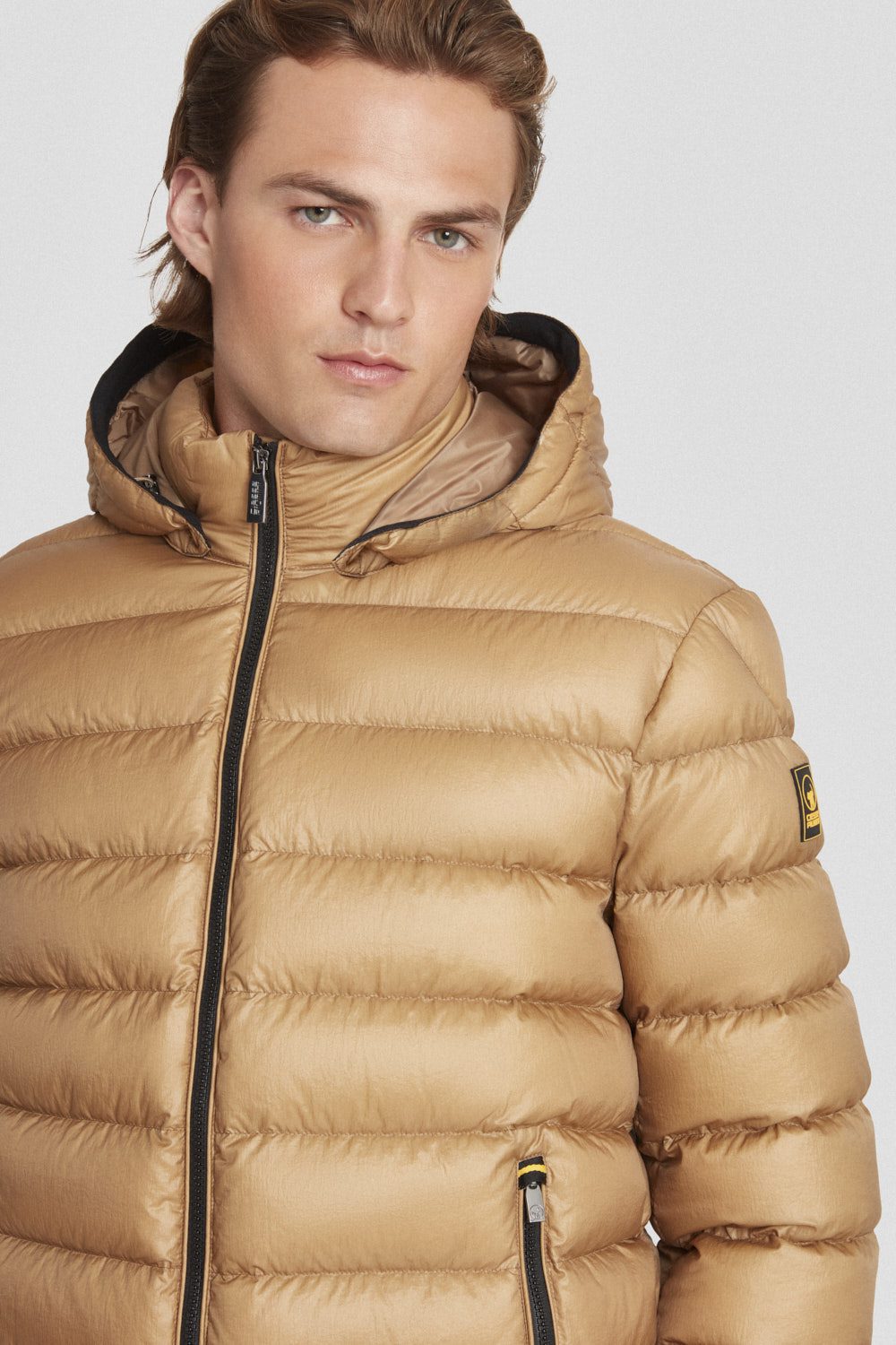 ciesse-piumini-daunenjacke-beige-kurz-kapuze-abnehmbar image 3