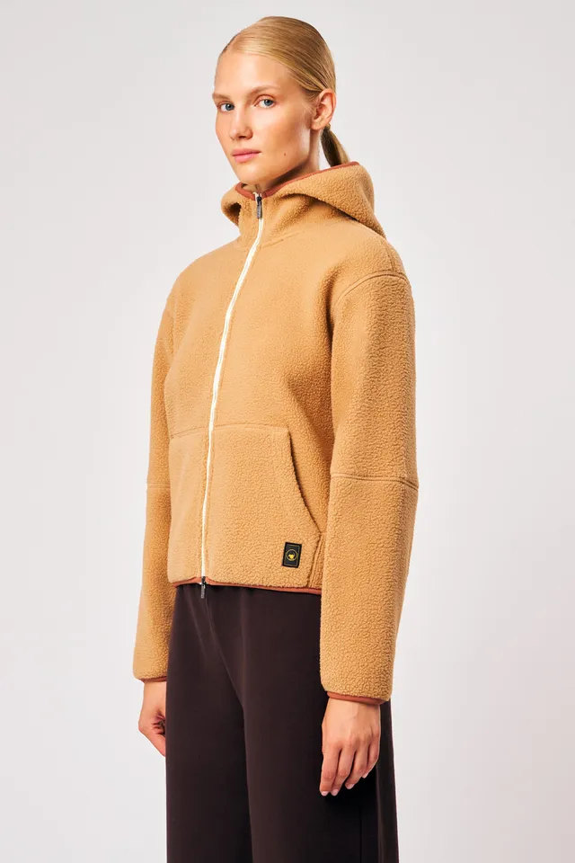 ciesse-outdoor-alix-teddyjacke-beige-damen-zip image 1