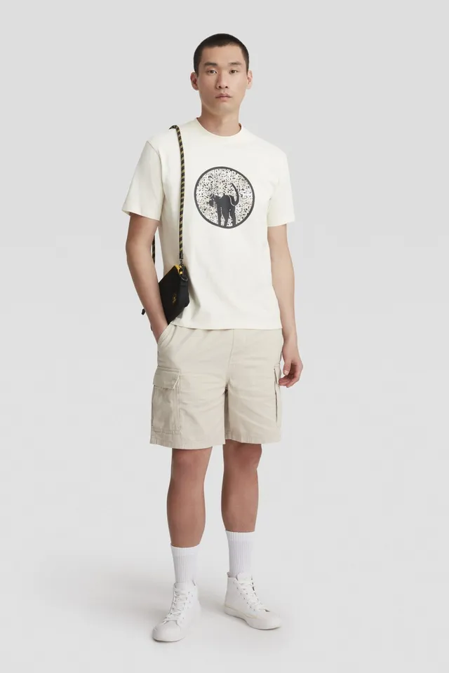 ciesse-outdoor-t-shirt-beige-baumwolle-rundhals-mit-print image 1