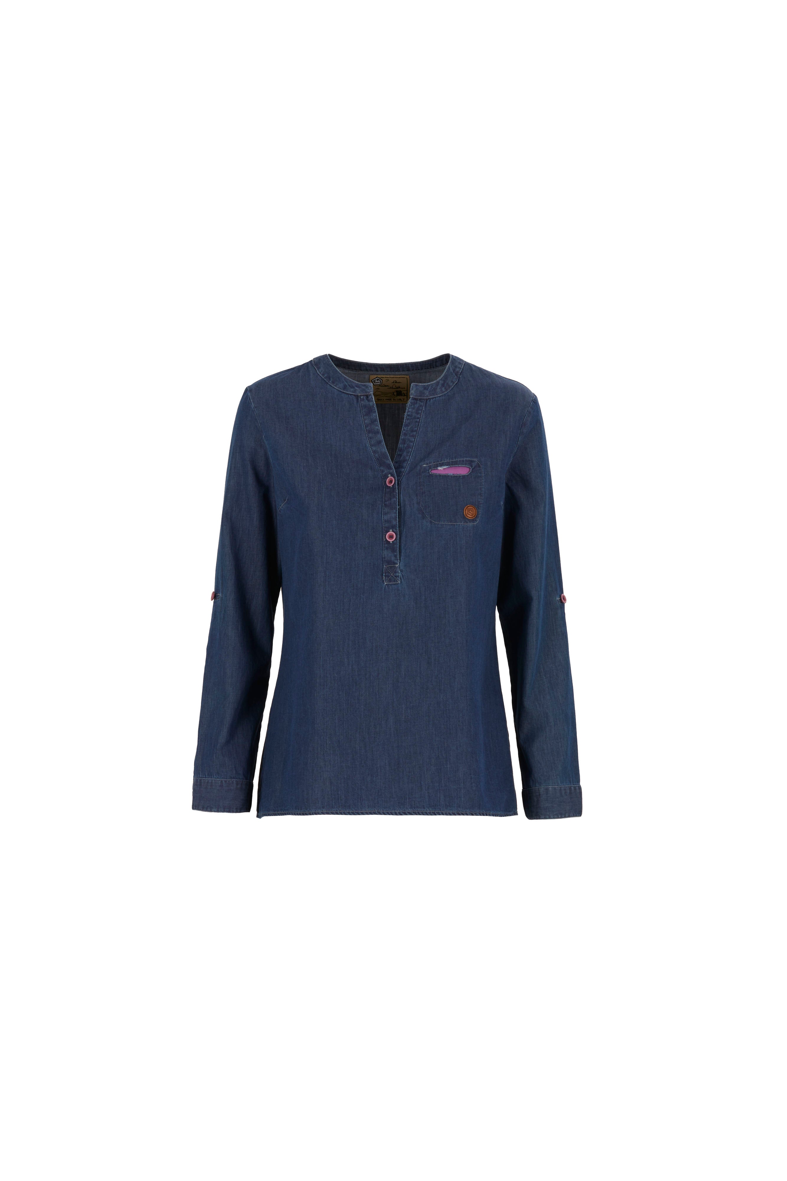 e9-swami-hemd-darkblue-denim-regular-fit image 3