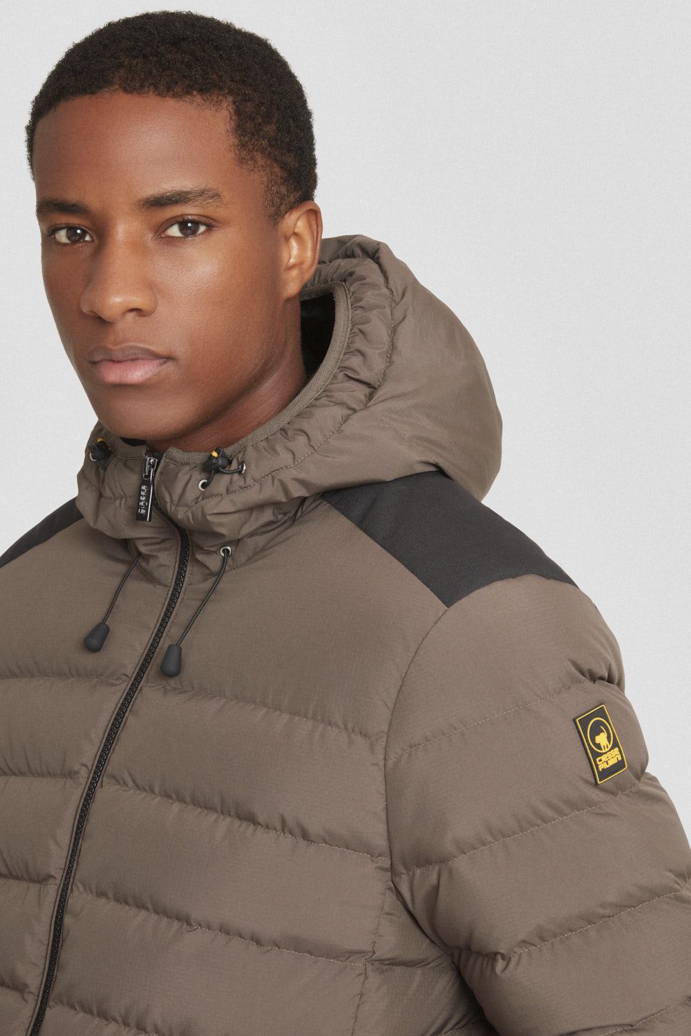 ciesse-outdoor-piumini-daunenjacke-kurz-braun-kapuze-wasserabweisend image 3