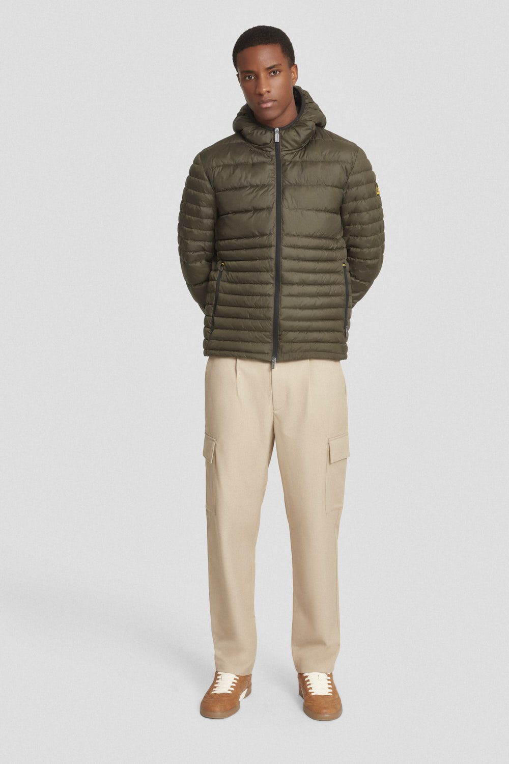 ciesse-outdoor-steppjacke-oliv-kapuze-recycelt image 1