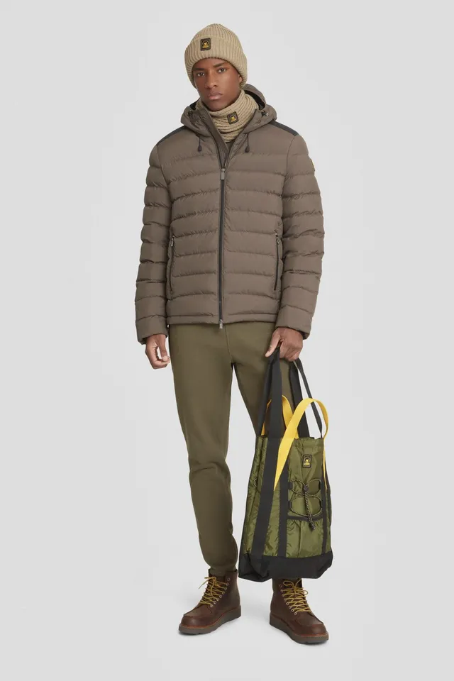 ciesse-outdoor-piumini-daunenjacke-kurz-braun-kapuze-wasserabweisend image 1
