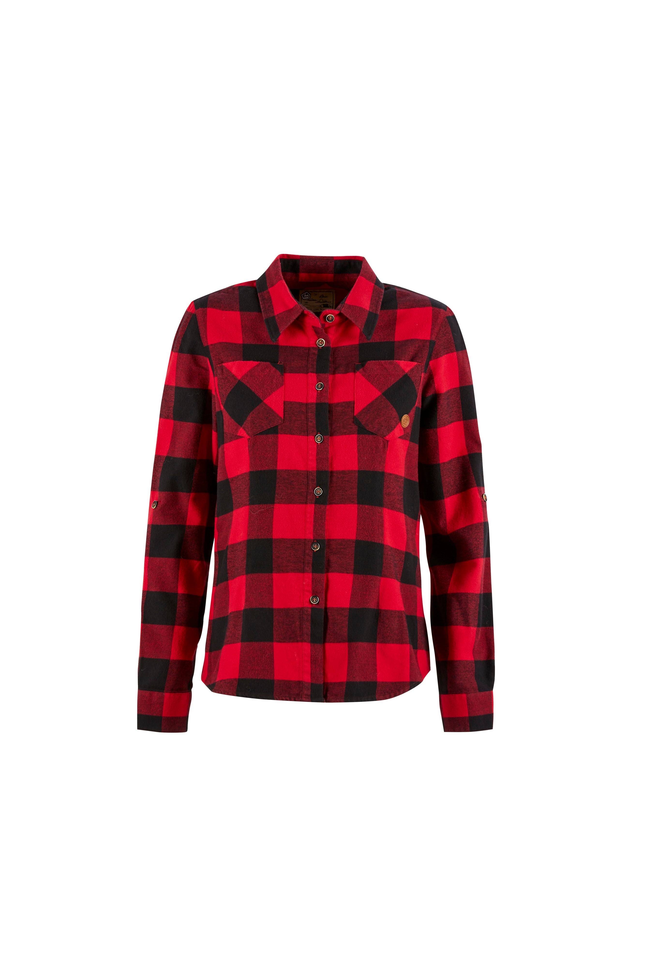 e9-julie-hemd-red-check-baumwolle-slim-fit image 4