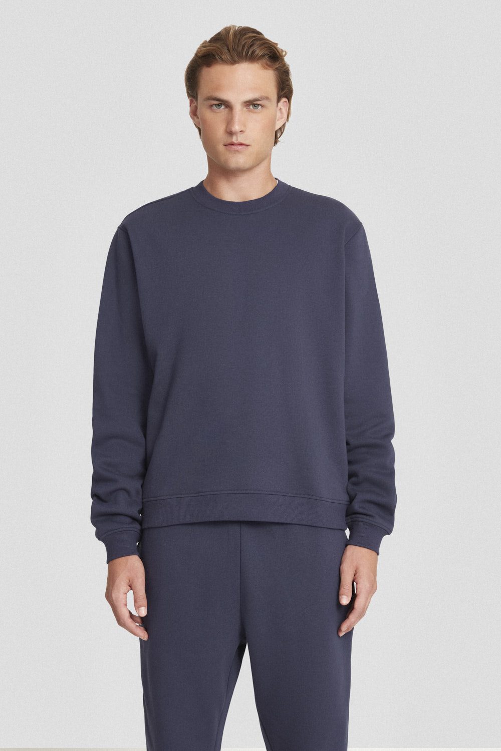ciesse-felpe-sweatshirt-rundhals-blau-baumwolle image 1