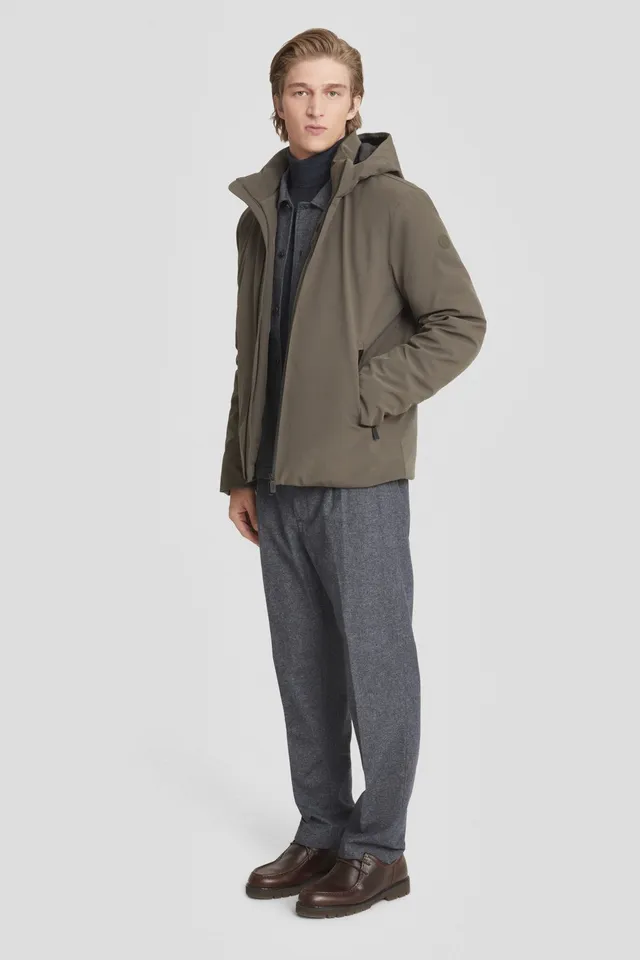 ciesse-outdoor-softshelljacke-oliv-kurz-10k-kapuze image 1