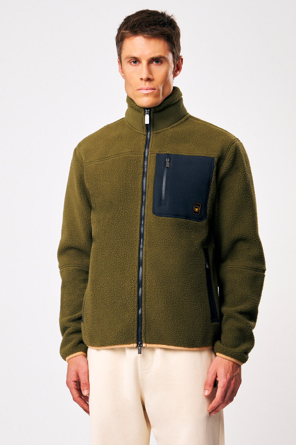 ciesse-outdoor-lionel-teddyjacke-herren-gr-n-full-zip image 1