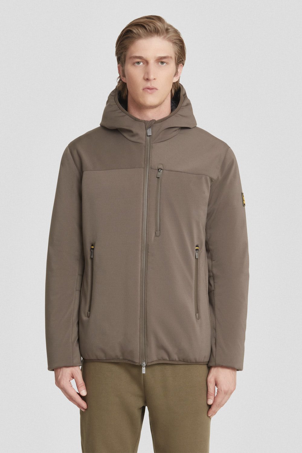 ciesse-outdoor-softshelljacke-braun-kurz-mit-kapuze image 2