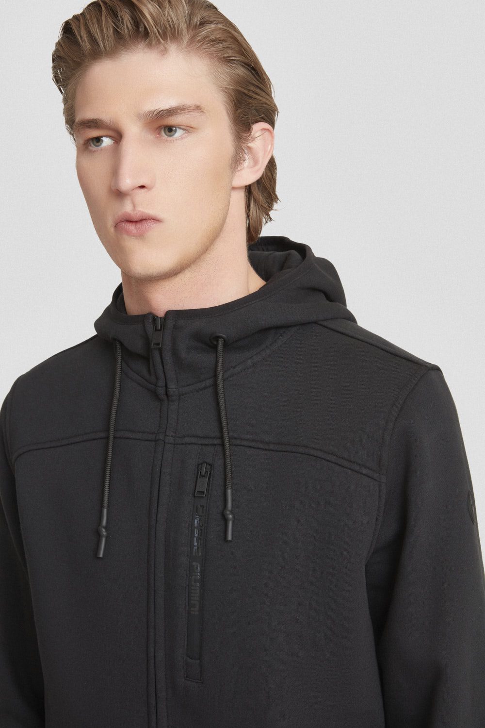 ciesse-hoodie-schwarz-herren-mit-kapuze-brusttasche image 3