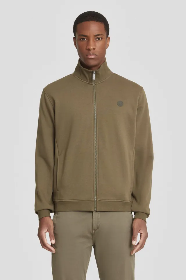 ciesse-sweatjacke-oliv-baumwolle-mit-zip-military image 1