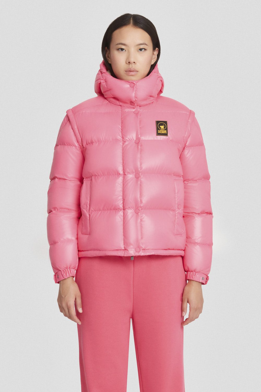 ciesse-outdoor-daunenjacke-fuchsia-kapuze-2in1-abnehmbar image 2