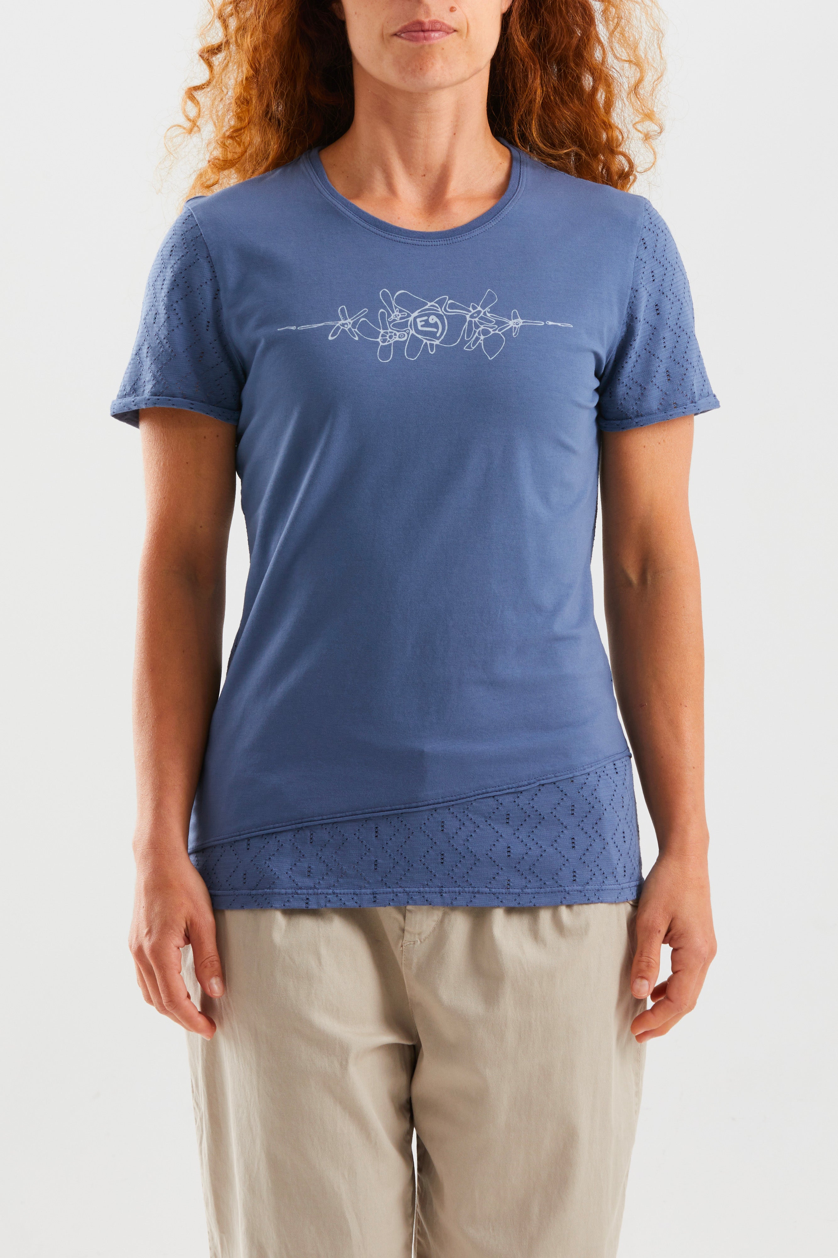 e9-bonny-t-shirt-bio-baumwolle-grape-slim-fit image 2