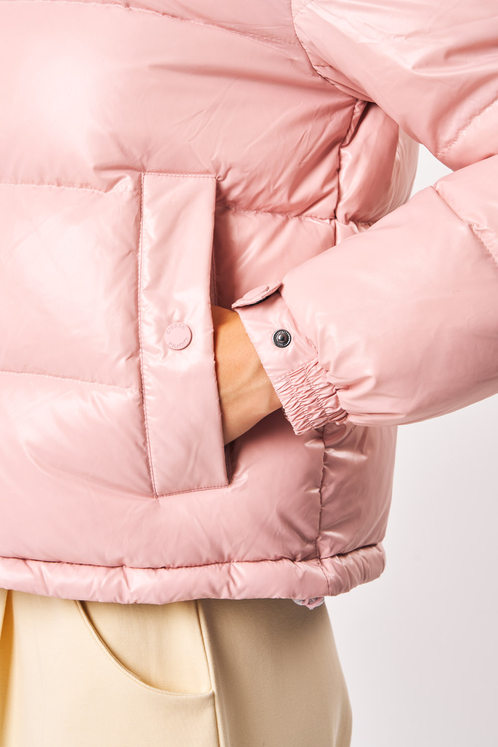ciesse-outdoor-noletta-daunenjacke-damen-rosa-ohne-kapuze image 4