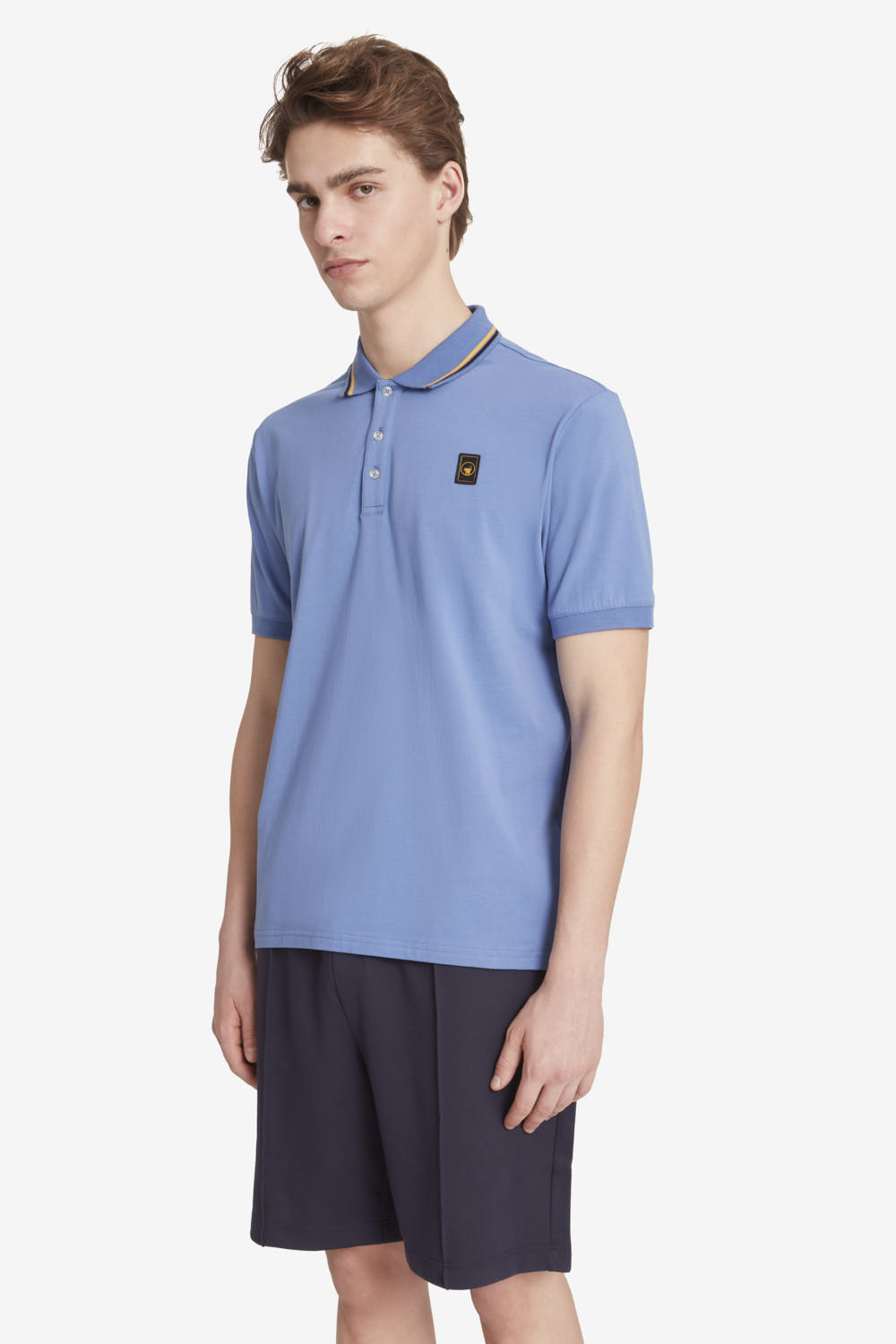 ciesse-saxon-4-0-polohemd-blau-baumwolle-stretch image 2