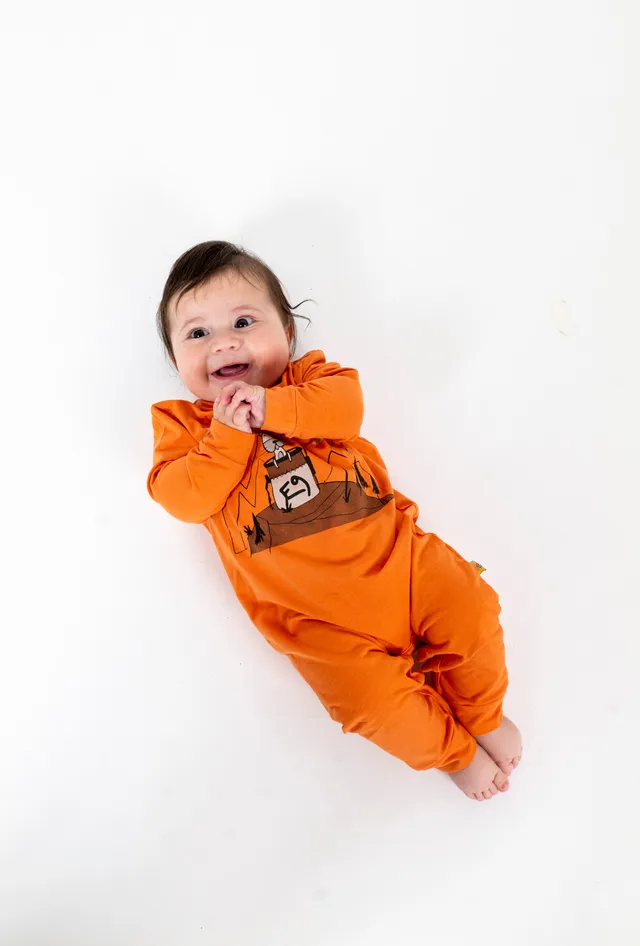 e9-bunny-baby-jumpsuit-bio-baumwolle-saffron-9-12m image 1