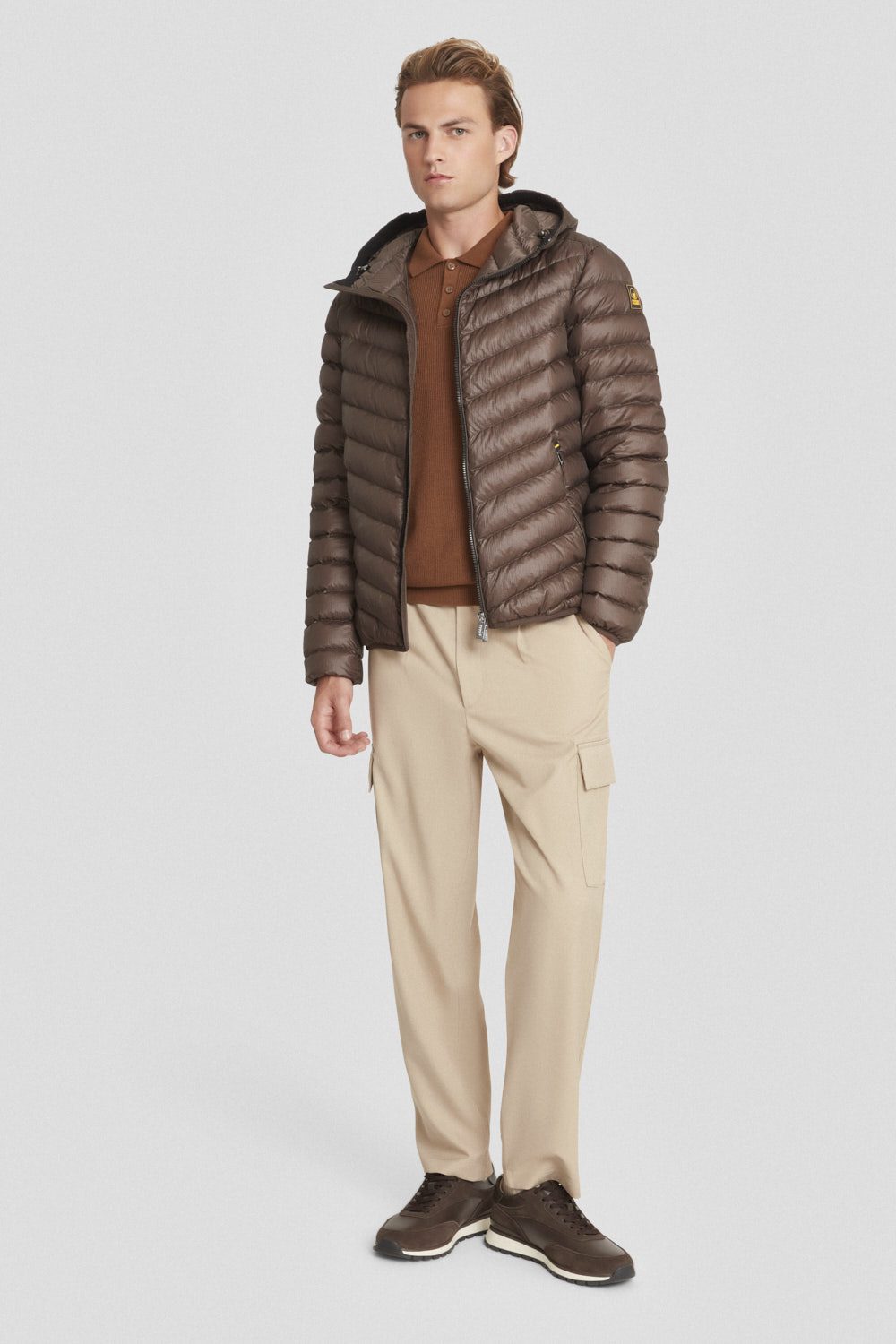 ciesse-daunenjacke-braun-800fp-kapuze-dwr image 1