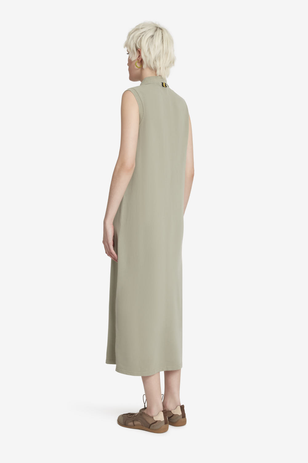 ciesse-outdoor-sabi-polokleid-damen-gr-n-tee-baumwolle-rmellos image 4
