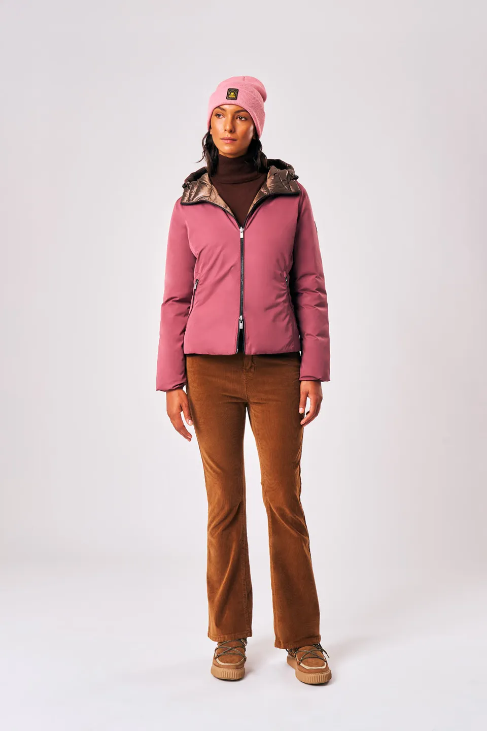 ciesse-outdoor-linda-3-0-daunenjacke-damen-rot-wendbar-kurz image 1
