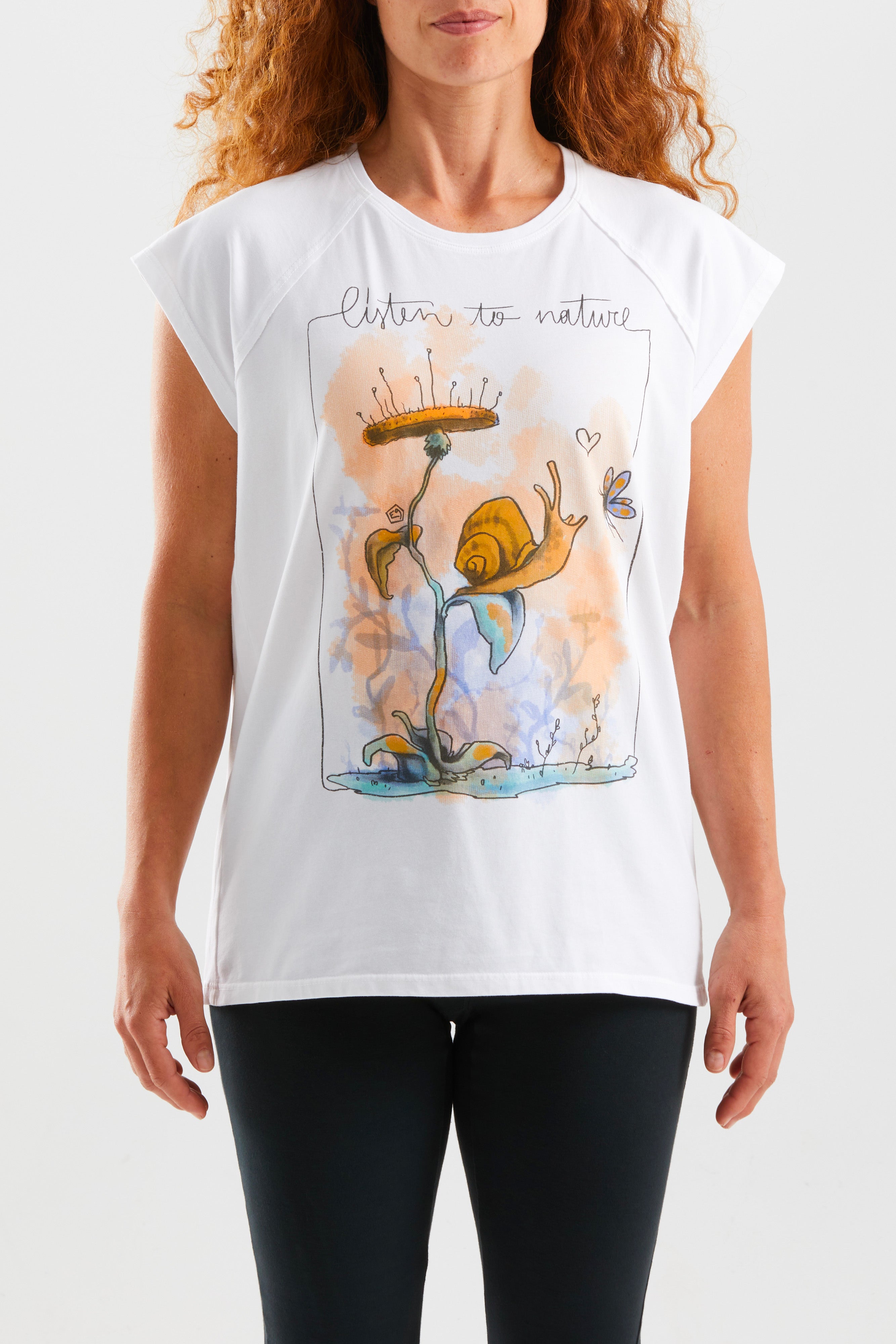 e9-snail-t-shirt-white-009-bio-baumwolle-slim-fit image 2