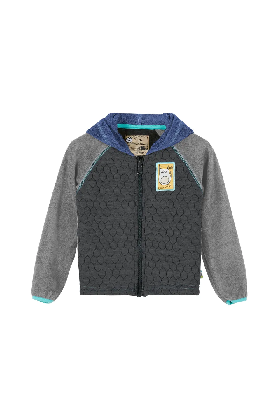 e9-pig-2-3-baby-fleeceanzug-grey-mel-cobalt-12-18 image 1