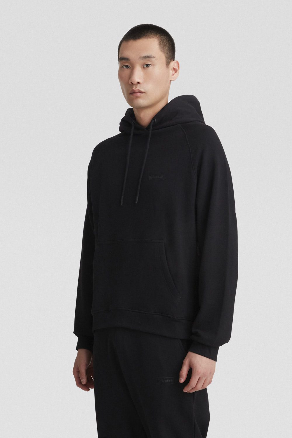 ciesse-outdoor-felpa-hoodie-schwarz-baumwolle-kapuze image 2