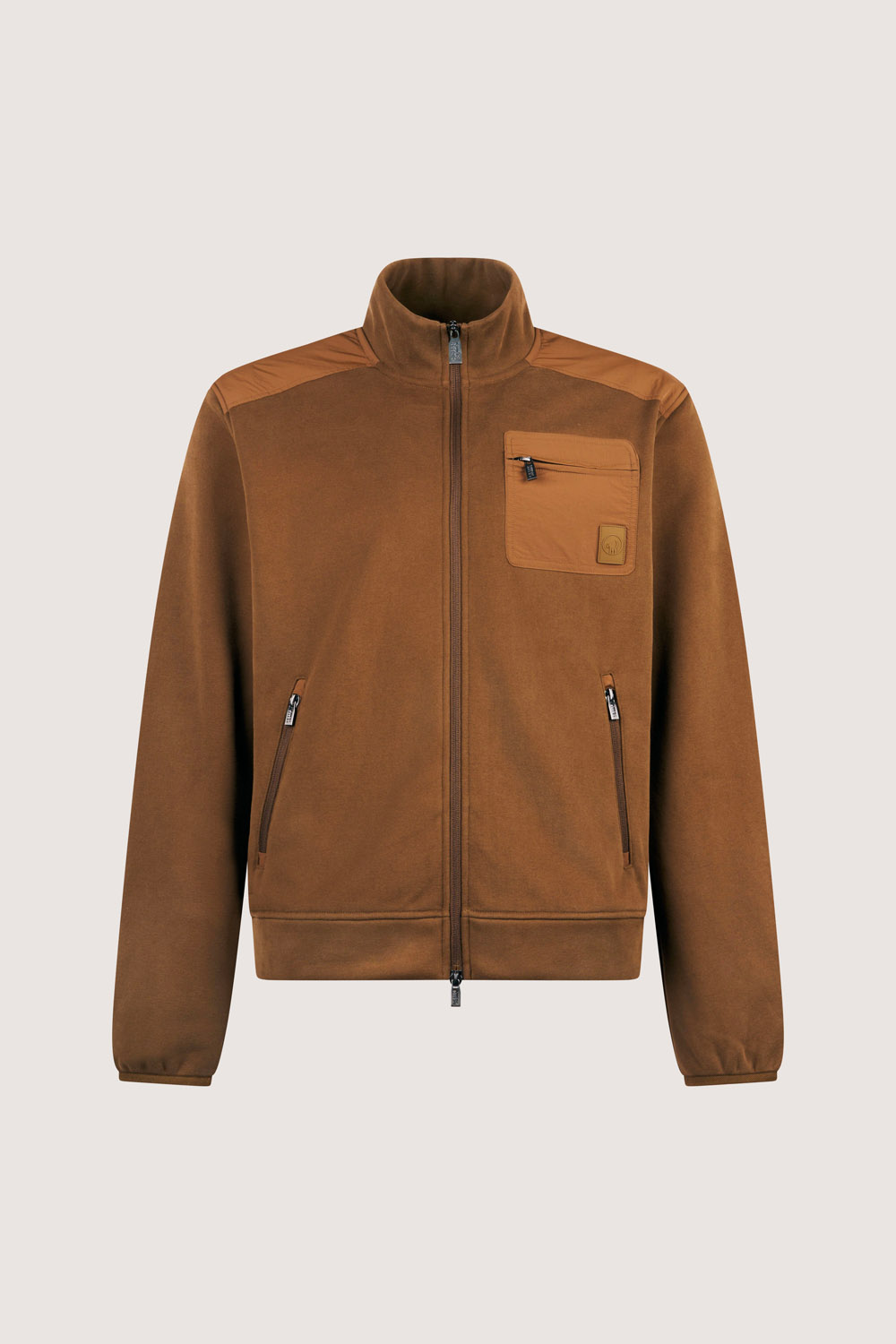 ciesse-outdoor-ziad-full-zip-hoodie-braun-baumwollmix-doppel-zip image 3