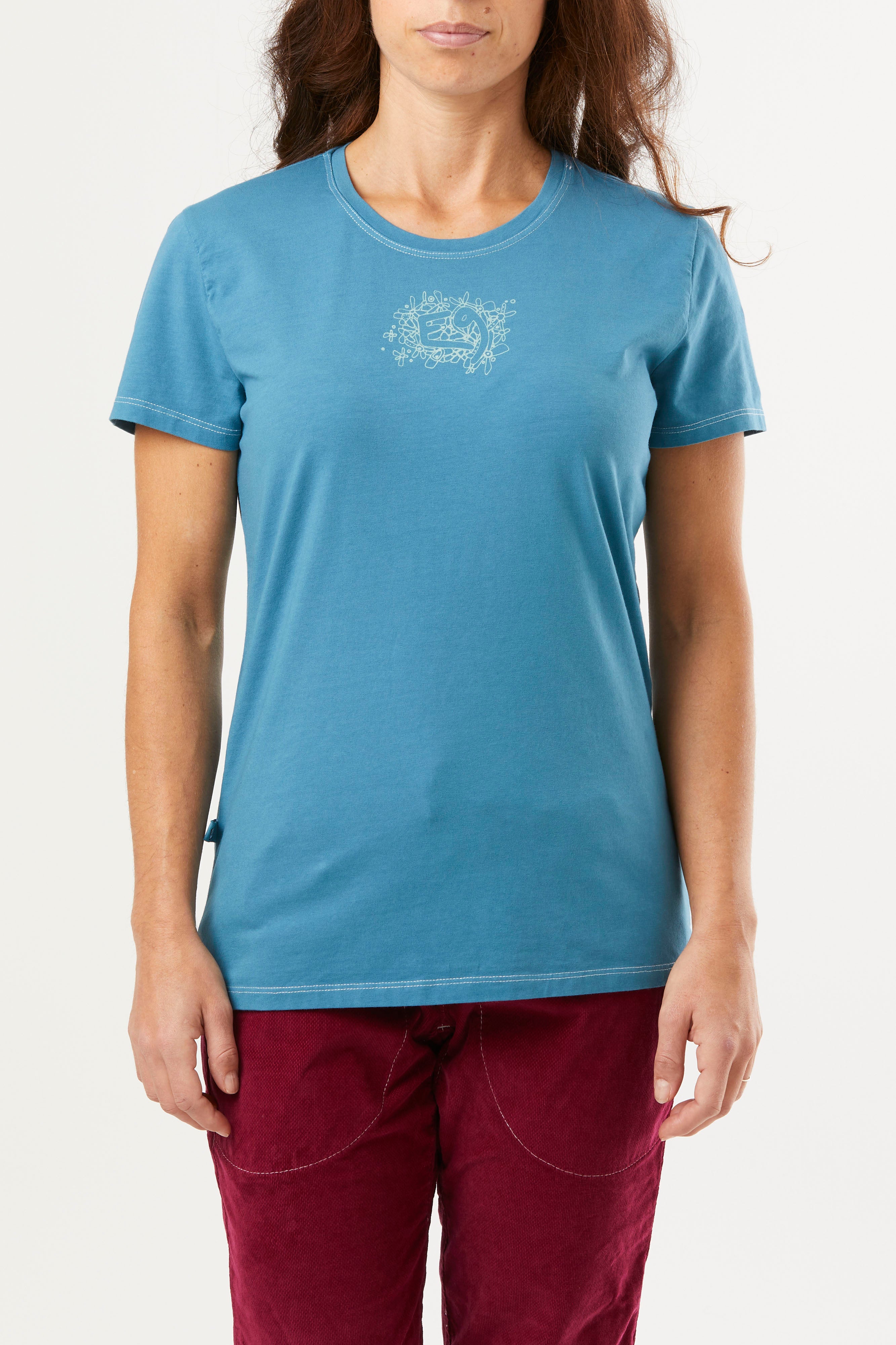 e9-bloss-t-shirt-damen-celery-bio-baumwolle-print image 2