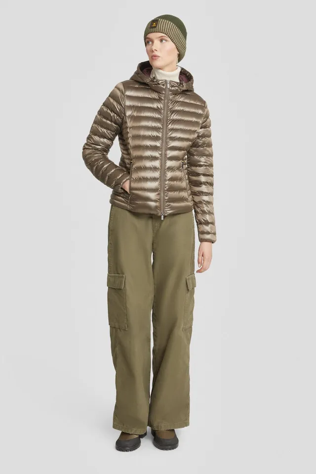 ciesse-piumini-daunenjacke-dunkelbeige-mit-kapuze-800-fill image 1