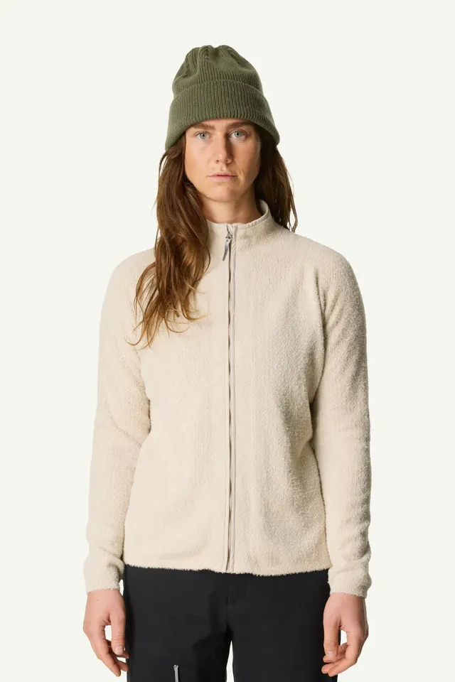 houdini-lykan-full-zip-fleecejacke-damen-foggy-mountain-atmungsaktiv image 1