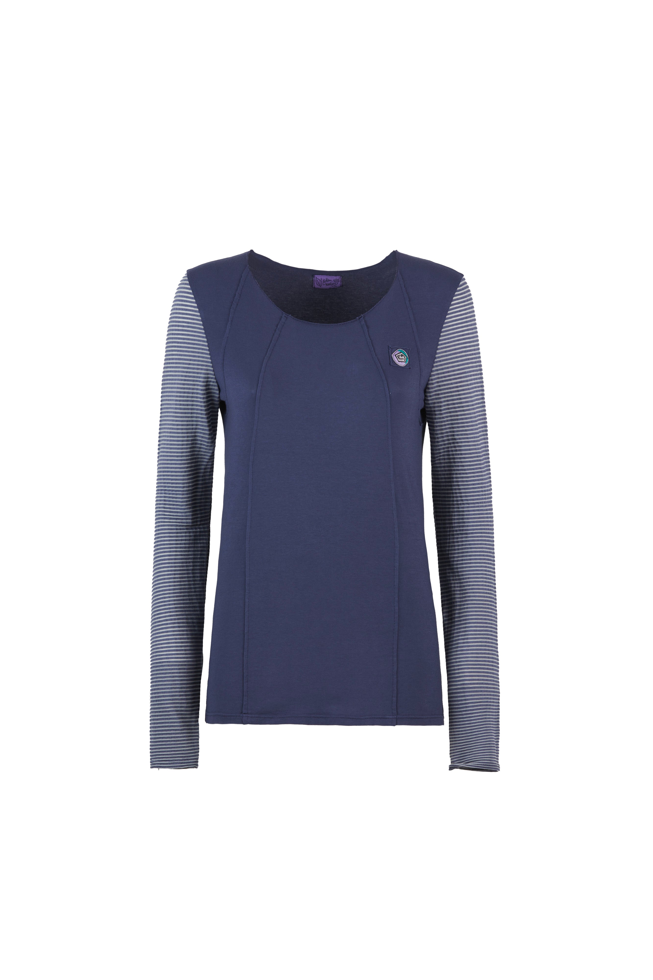 e9-iride-langarmshirt-blackboard-regular-fit image 4