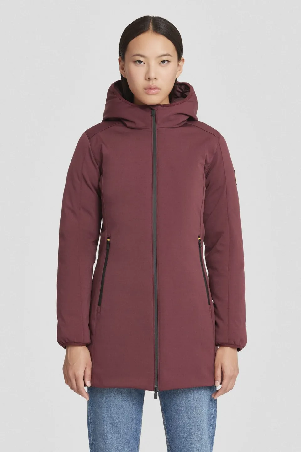 ciesse-outdoor-softshelljacke-braune-outdoorjacke-lang-zip image 1