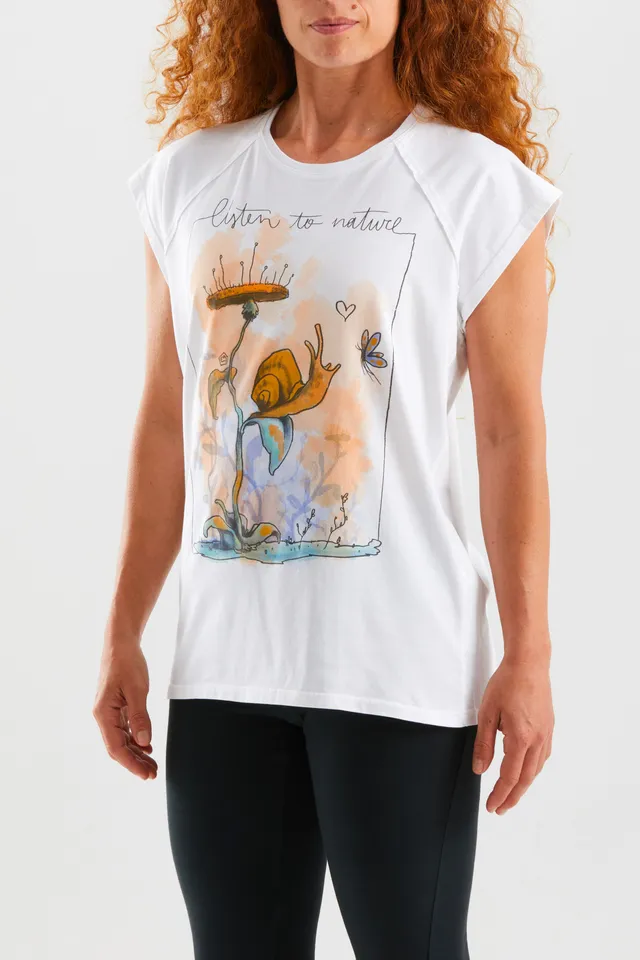 e9-snail-t-shirt-white-009-bio-baumwolle-slim-fit image 1