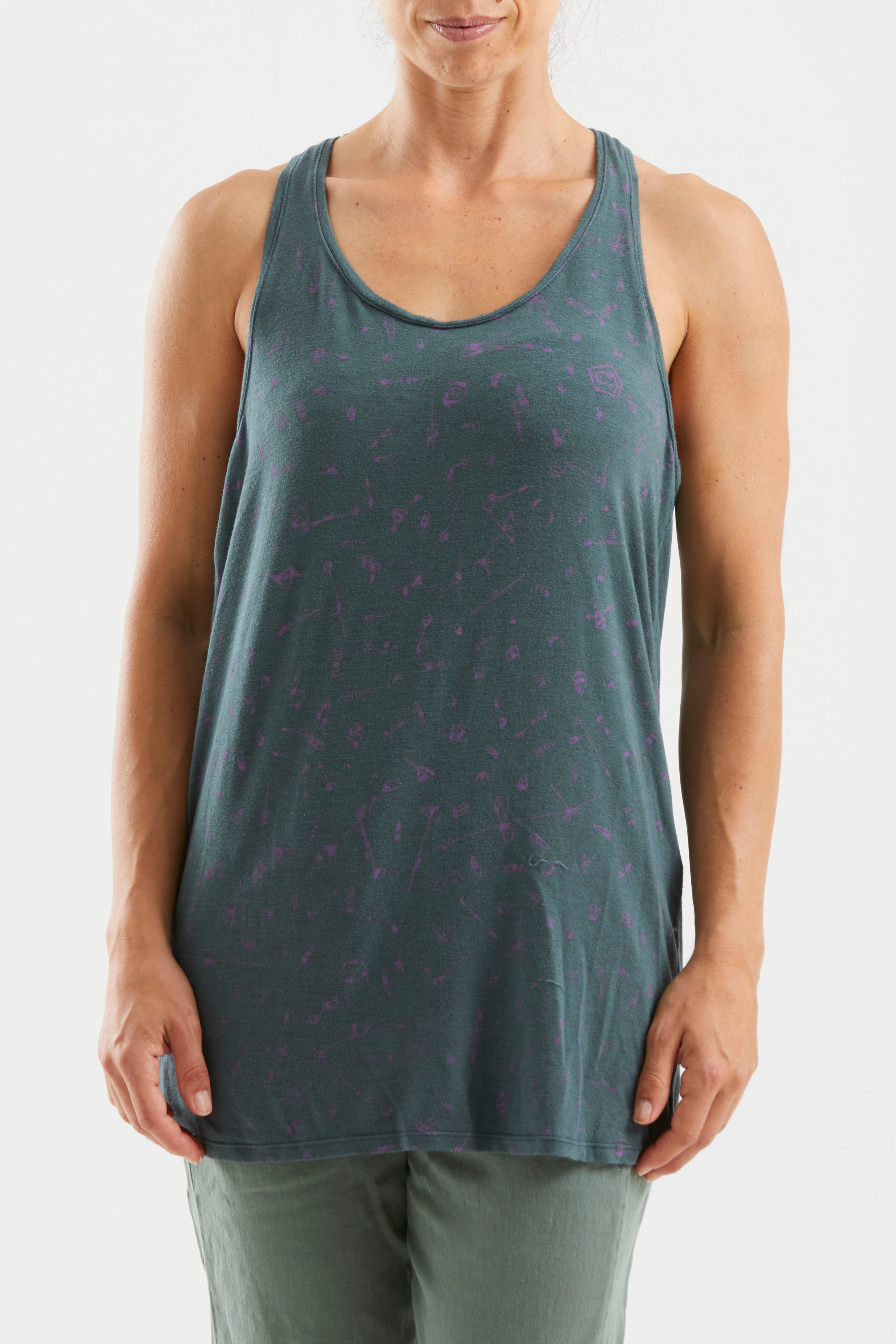 e9-bela-tank-top-grape-modal-comfort-fit-xl image 1